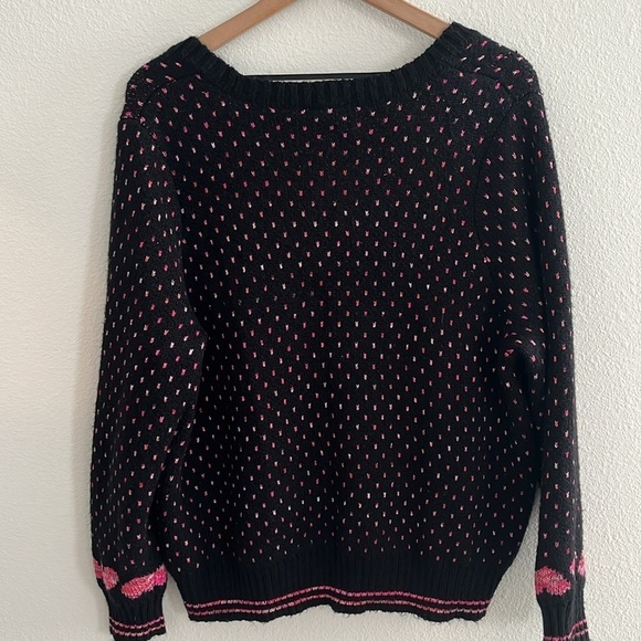Torrid Cardigan Drop Shoulder V-Neck Button Front Heart Knit Sweater - Picture 8 of 10